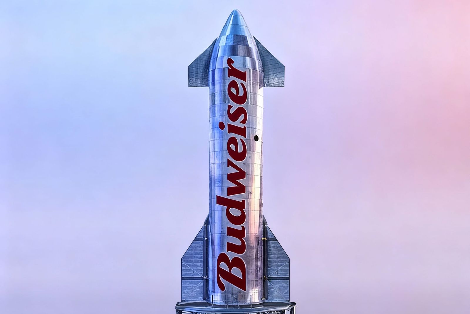 Budweiser Logo Boldly Adorns Ship