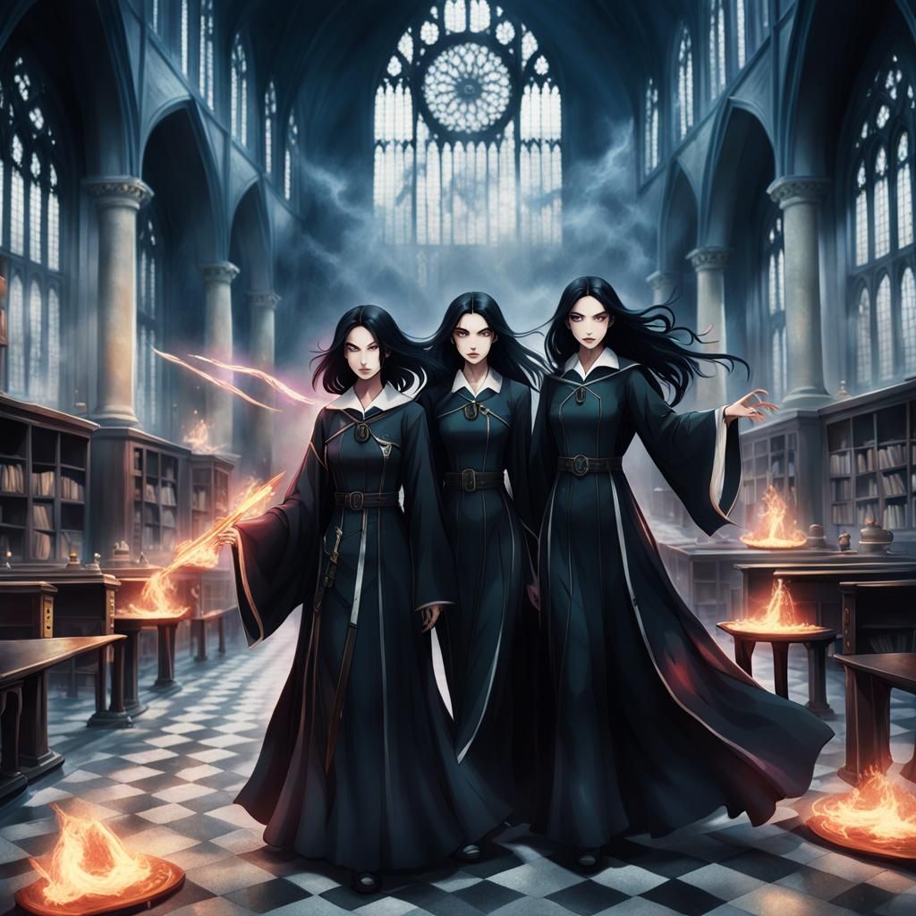 Witches at War in Magical School