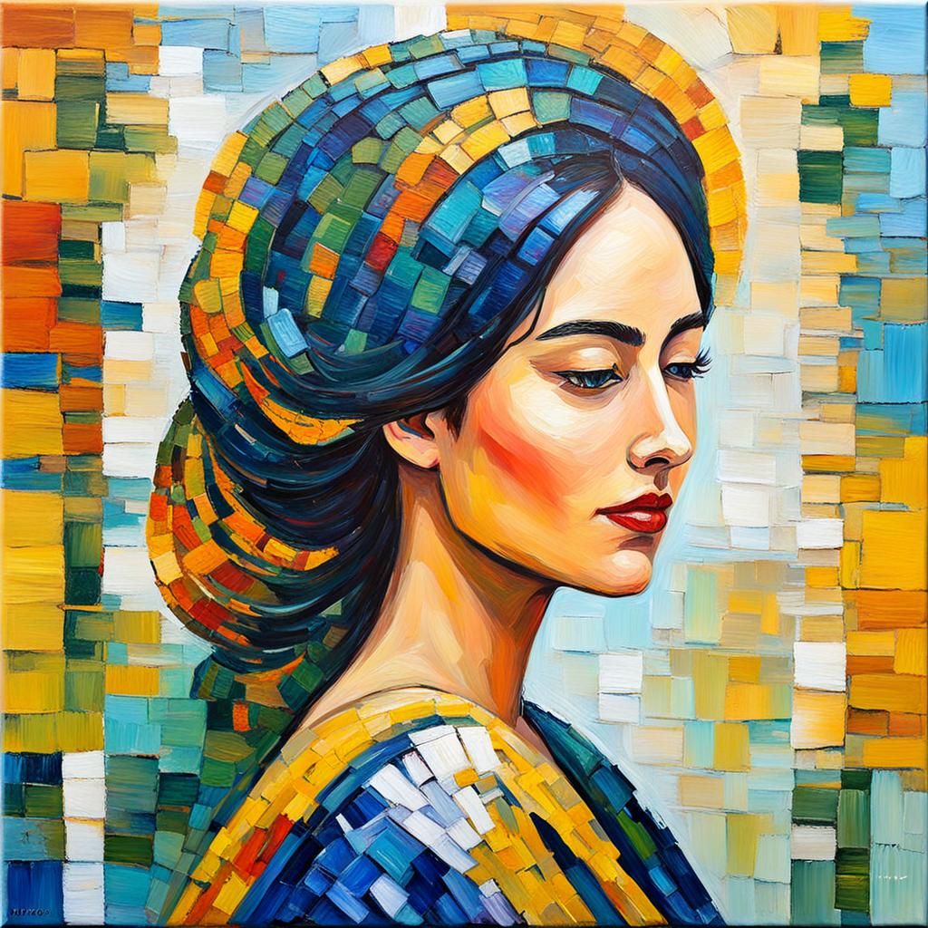 Expressionist Oil Painting with Impasto Texture