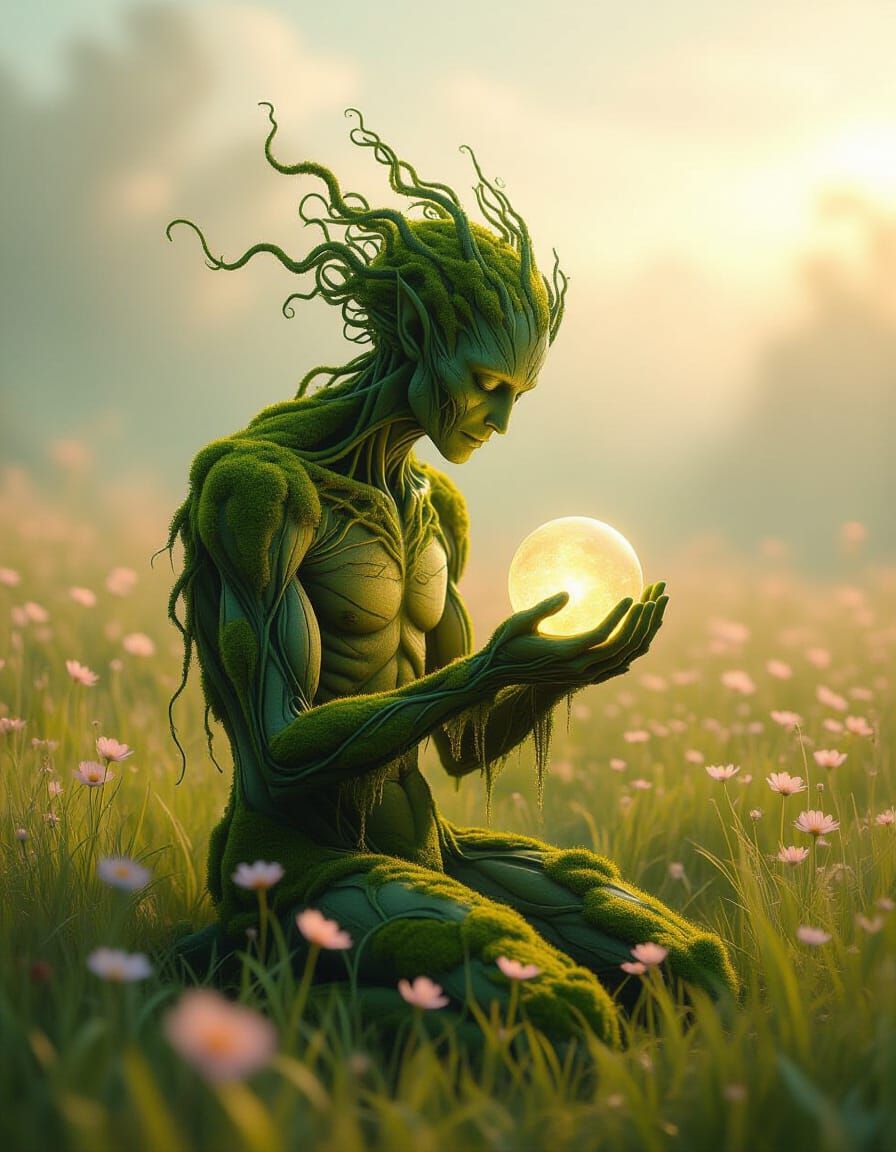 moss-covered humanoid