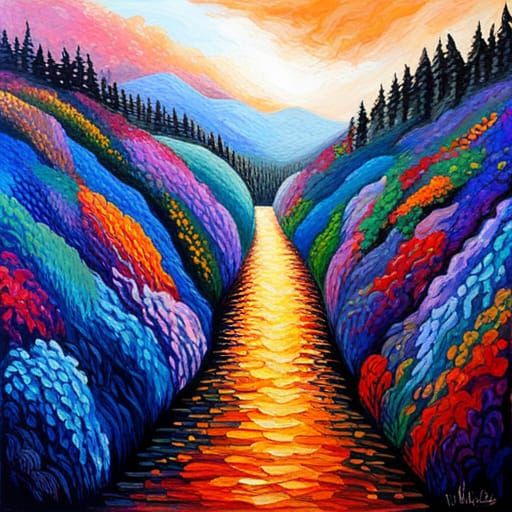 Heaven and Hell in Neo-Impressionist Style