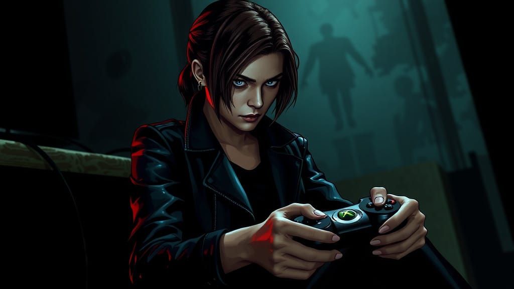 Claire Redfield Battles Resident Evil in Gritty 8-Bit Style