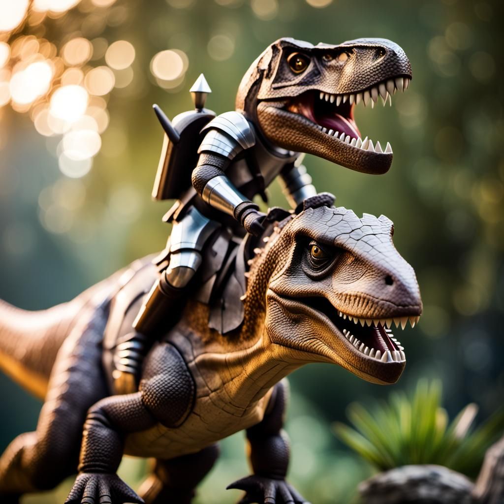 A Knight Rides a T-Rex: Photography Style