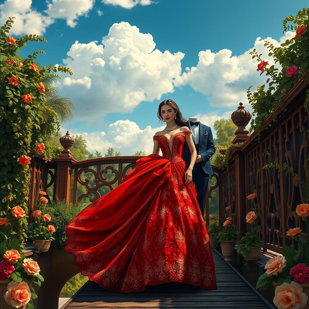 Ornate Bridge Connects Elegant Couple: Klimt, Rothko, Thorp ...