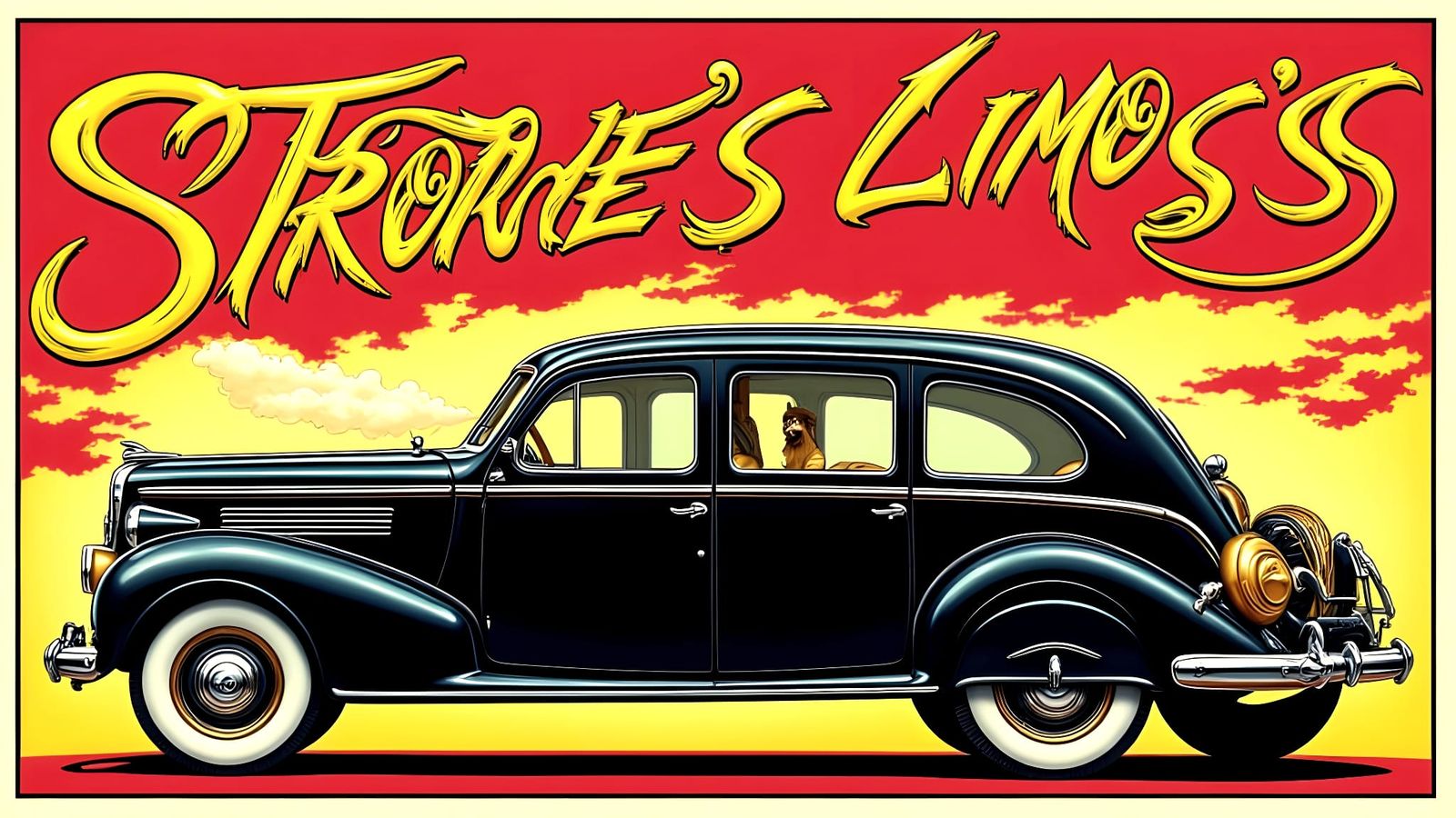 Strode's Limo Collection: A Typographic Illustration
