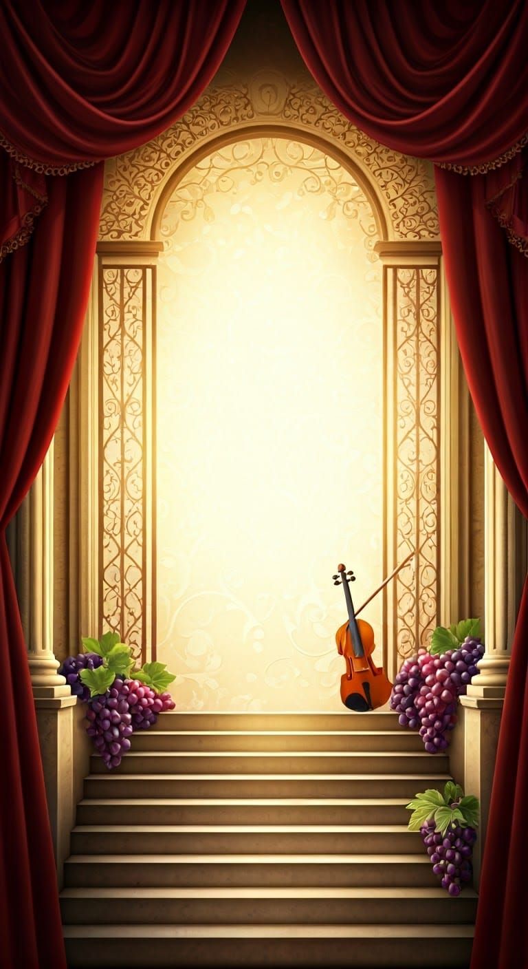 Elegant Roman Gate Background for Writing