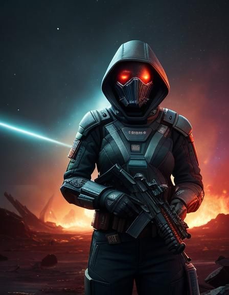 Interstellar Wanted Poster: Formidable Female Criminal