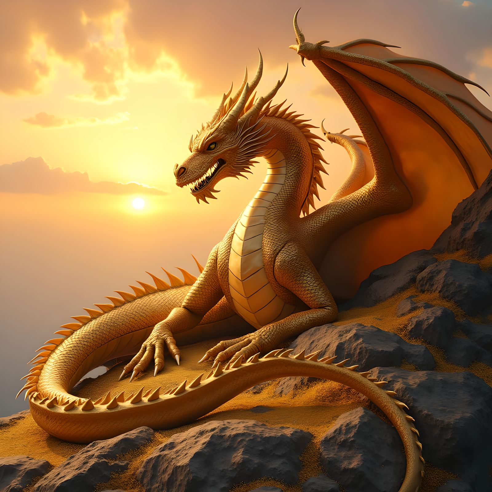 D&D boss creature lvl 380 dragon gold