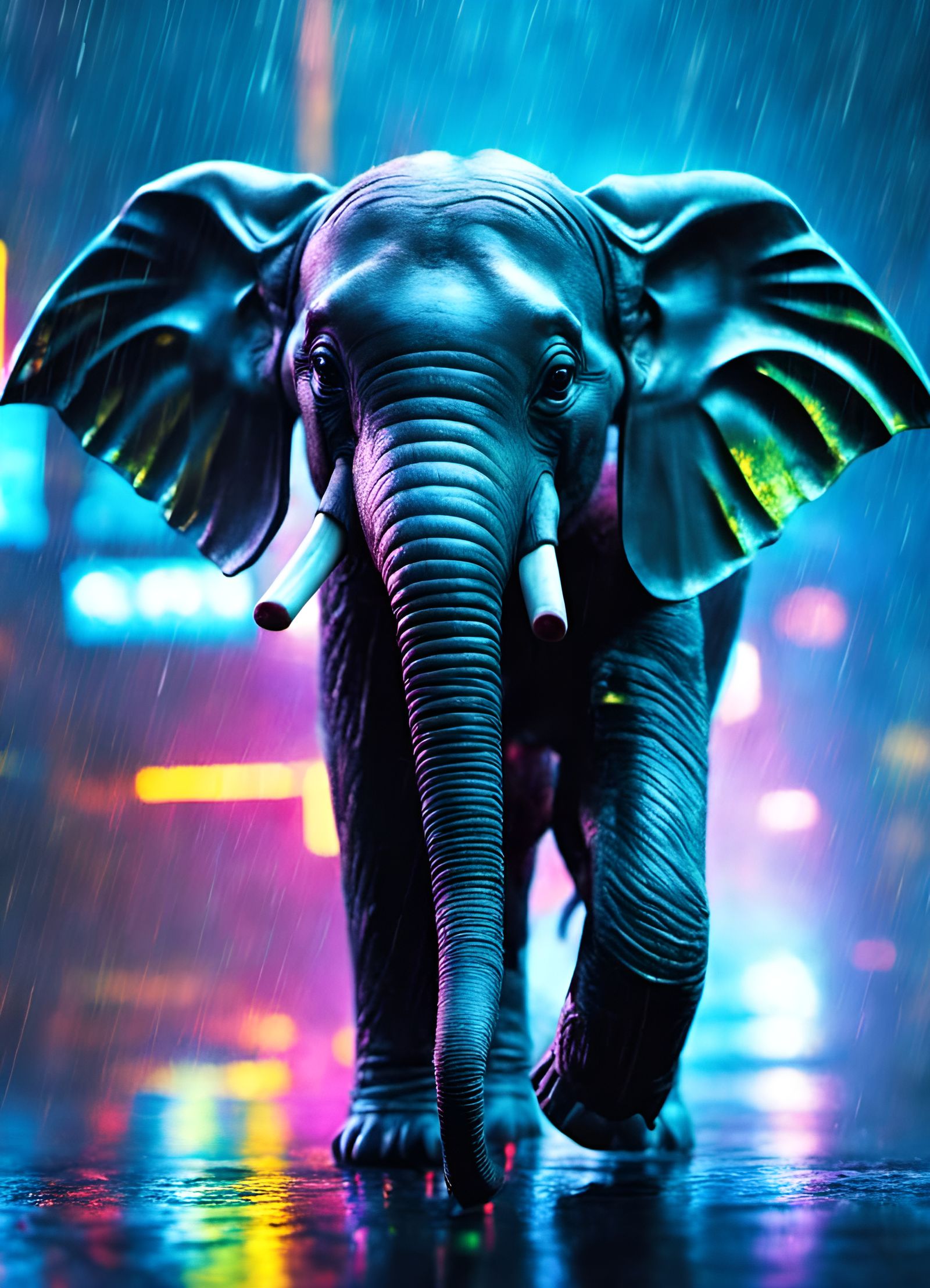 Soaked Elephant