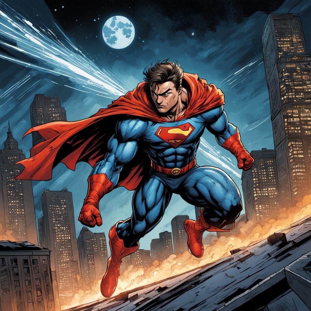 Superhero Parkour Between Buildings with Haley's Comet