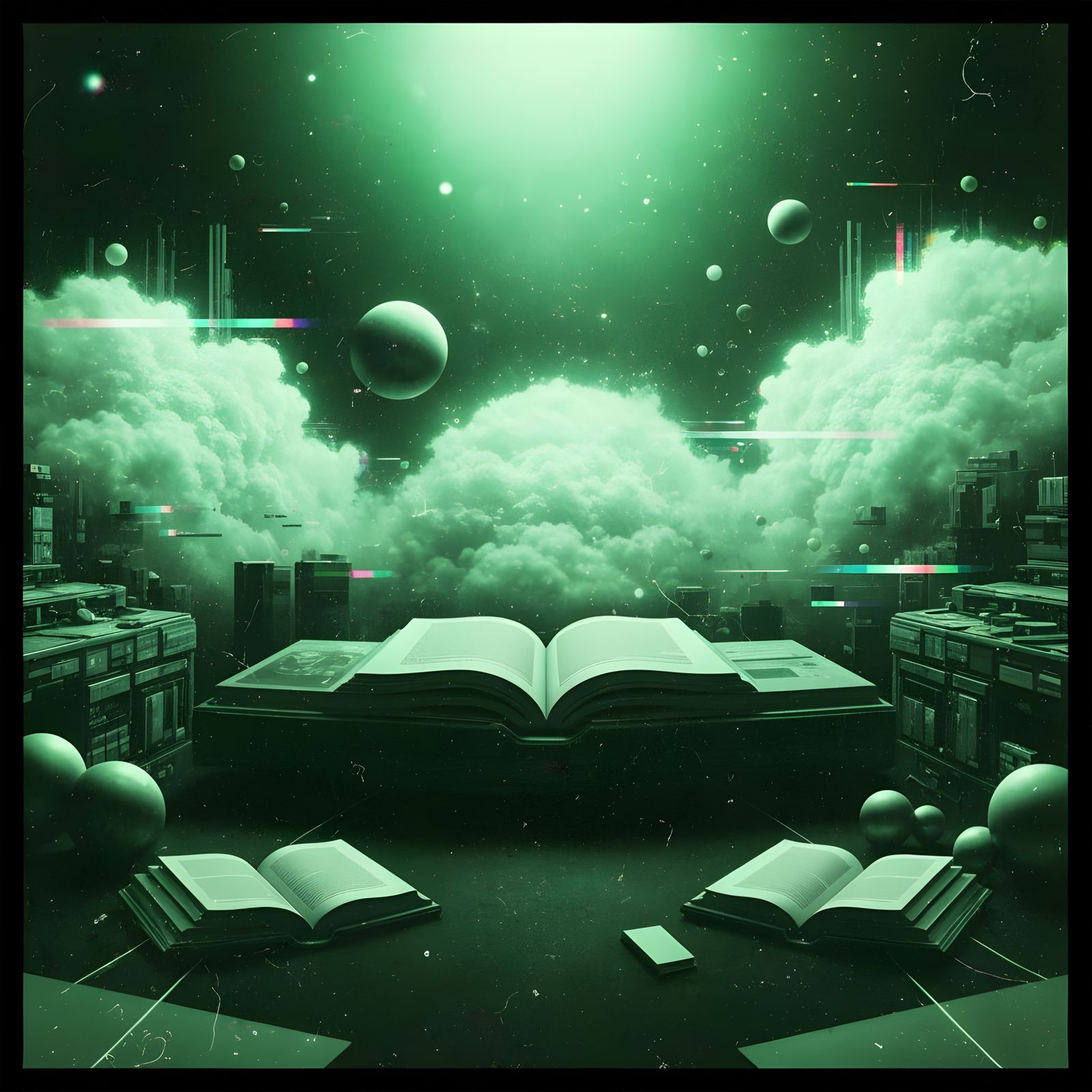 Cosmic Chaos Reading Space in Abstract Expressionism Style