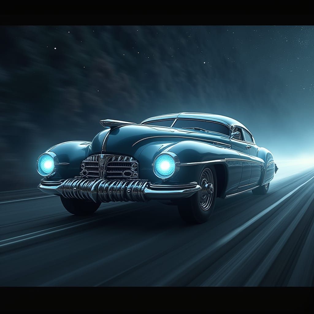 Retro Space Cruiser with 1938 Coupe Design