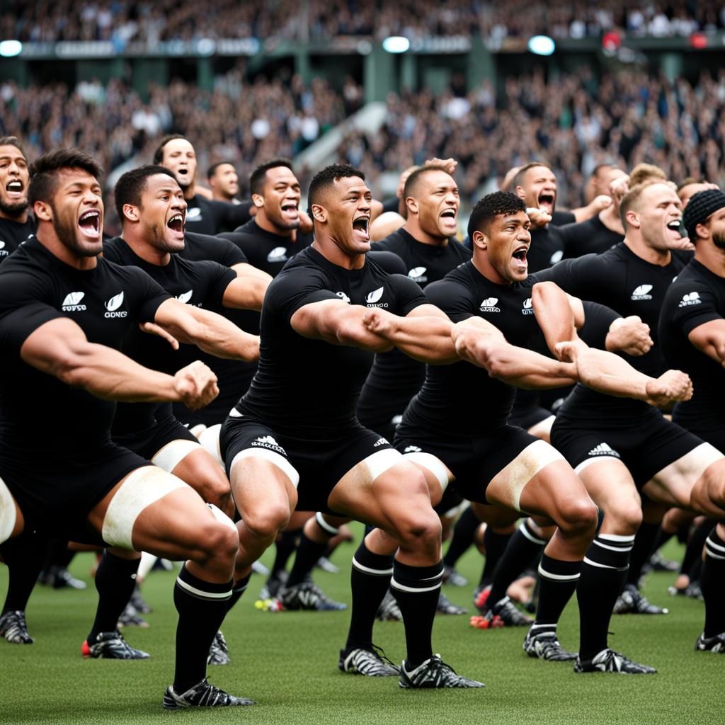 All Blacks doing the Haka!