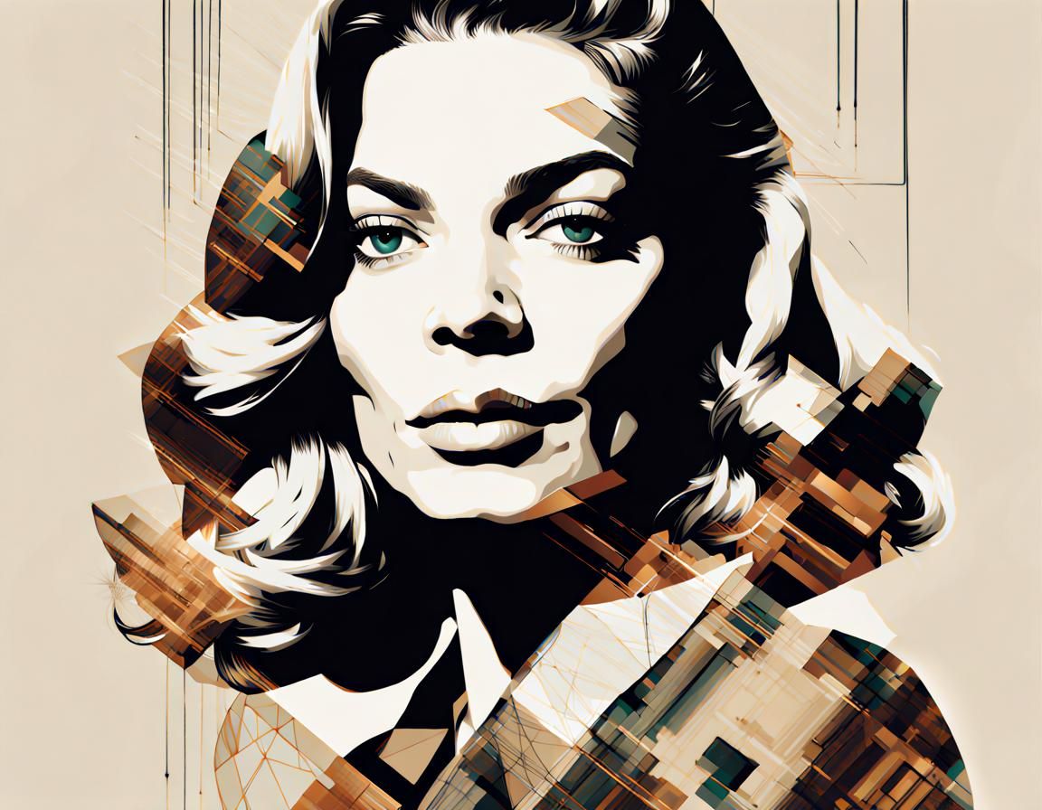 Maximalist Double Exposure Artwork: Oscar and Adulation