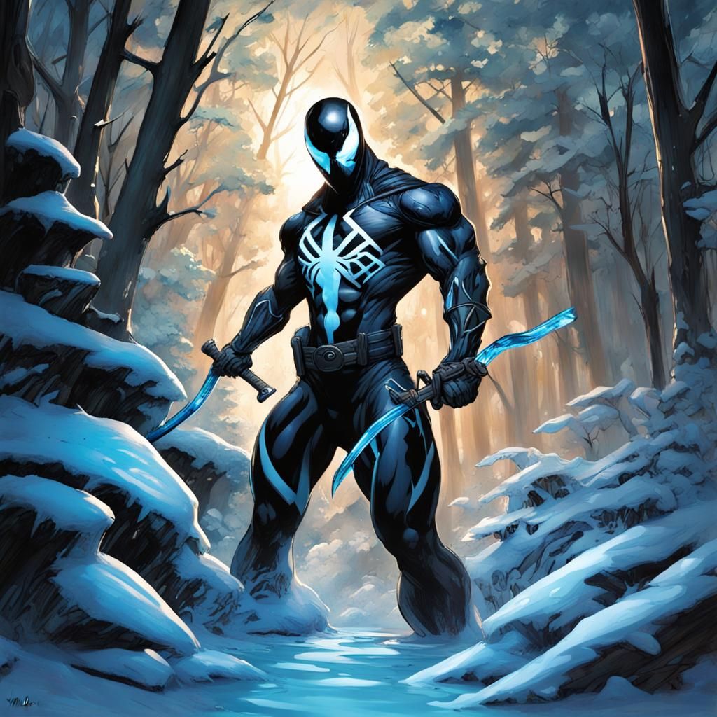 Sub-Zero and Venom Fusion in Graffiti Art
