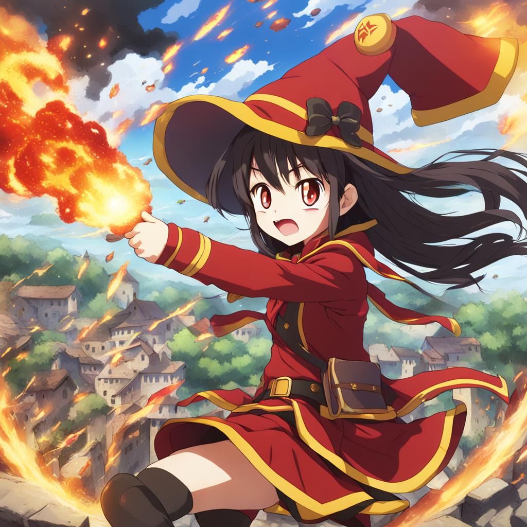 Megumin: The Explosion Witch Anime Art