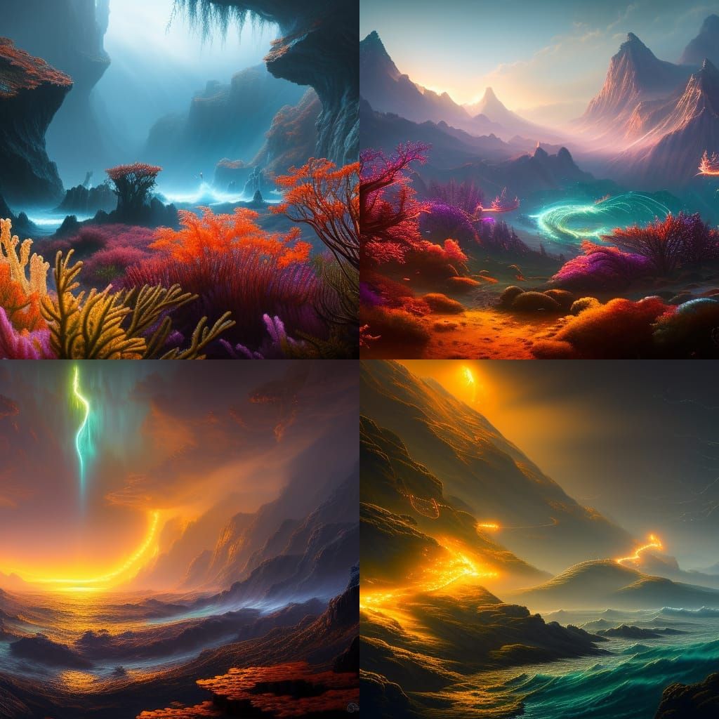 Bioluminescent Sea Dragon in Dark Ocean Depths