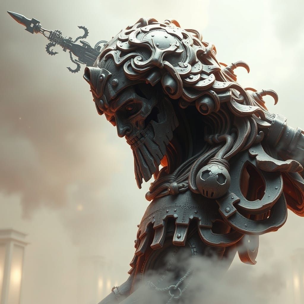 Stunning Abstract Sculpture of a Lost Soldier in Epic Cinema...