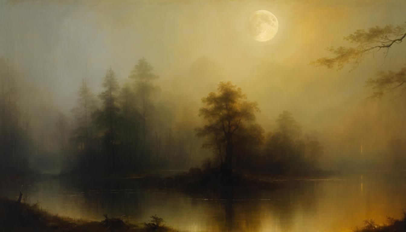 Mystic Moonlit Forest