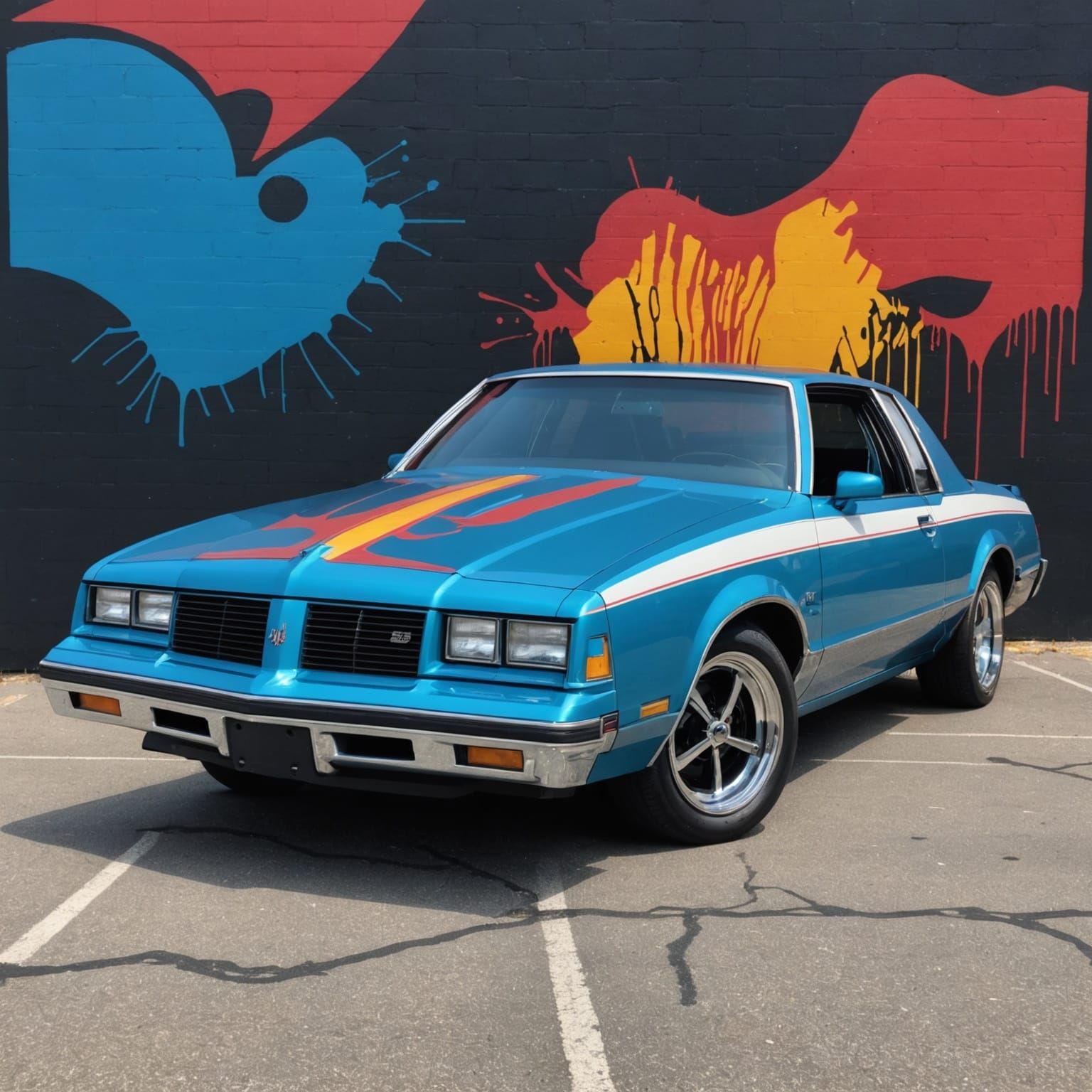 Vibrant Hot Rod Cutlass Supreme in Custom Paint and Wheels