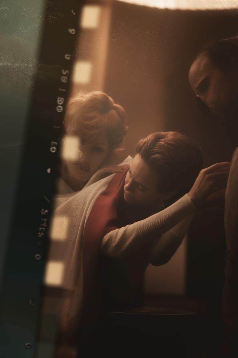 Vintage 1965 Cinematic Film Still