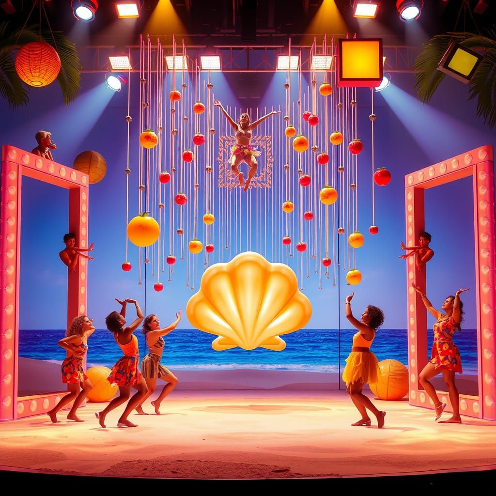 Summer Stage Dance with Luminous Beach Theme