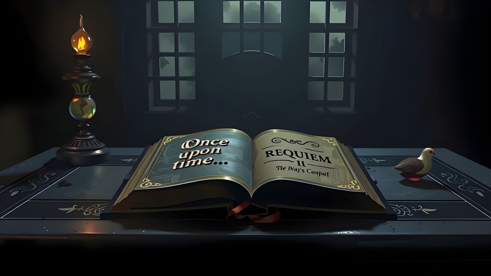 Fairy Tale Bookshelf with a Touch of Melancholy