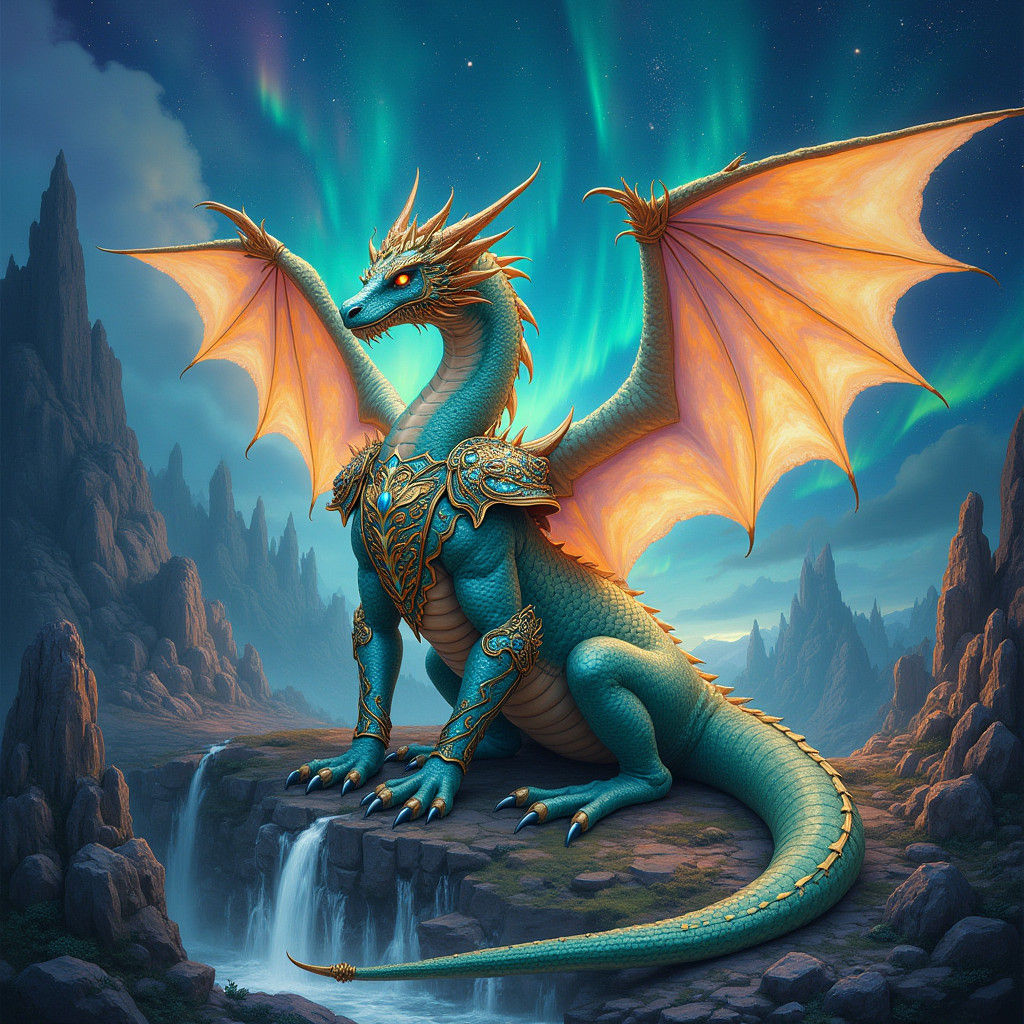 Enchanted Dragon in Twilight Realm