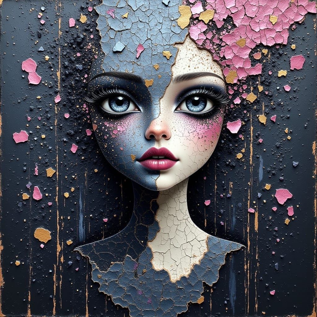 Surreal Oil Painting Depicting Sacred Art Pieces