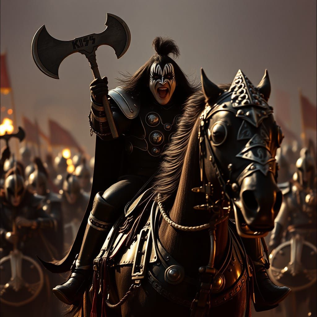 Gene Simmons as Epic Armored Warrior