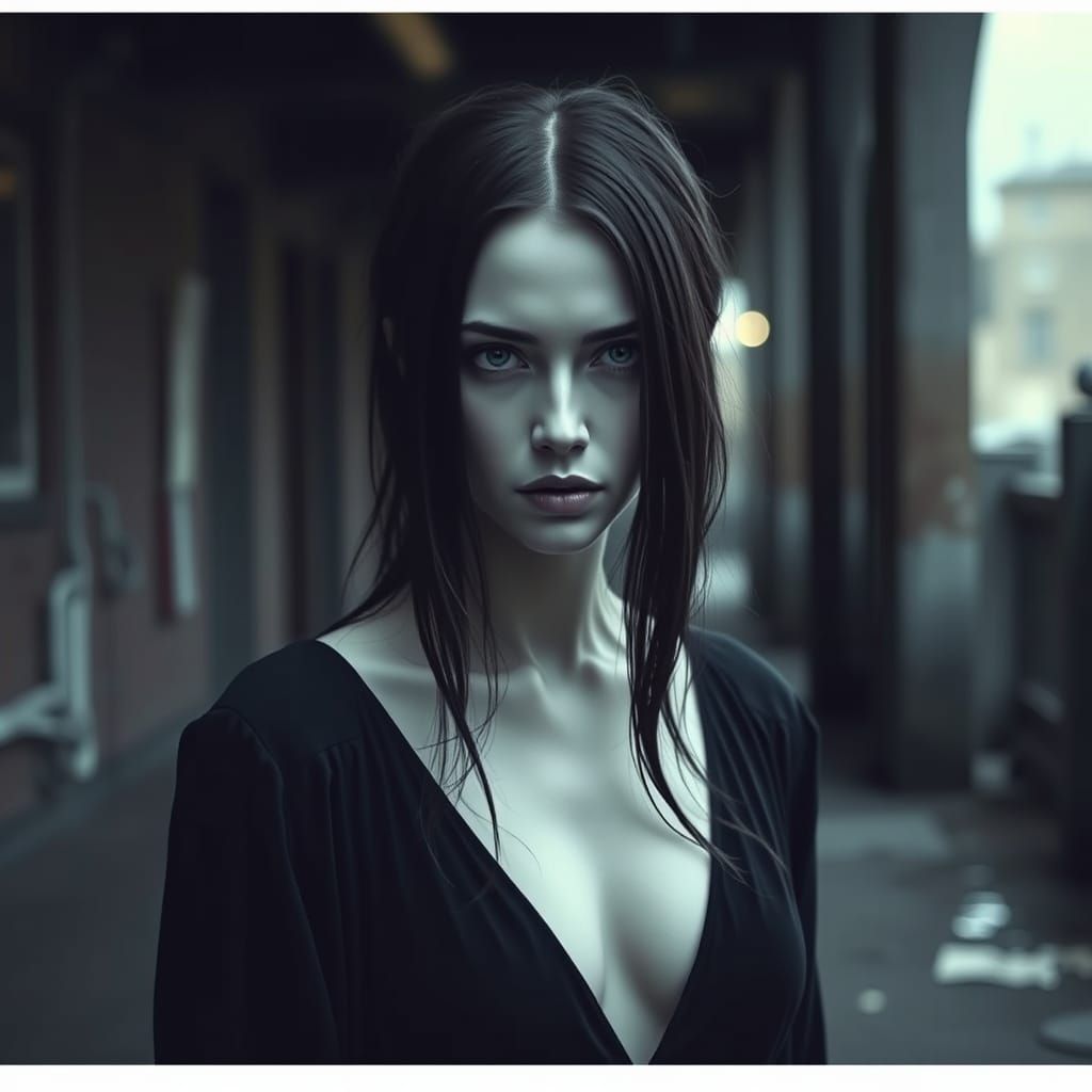 Dark Beauty in Urban Photorealism