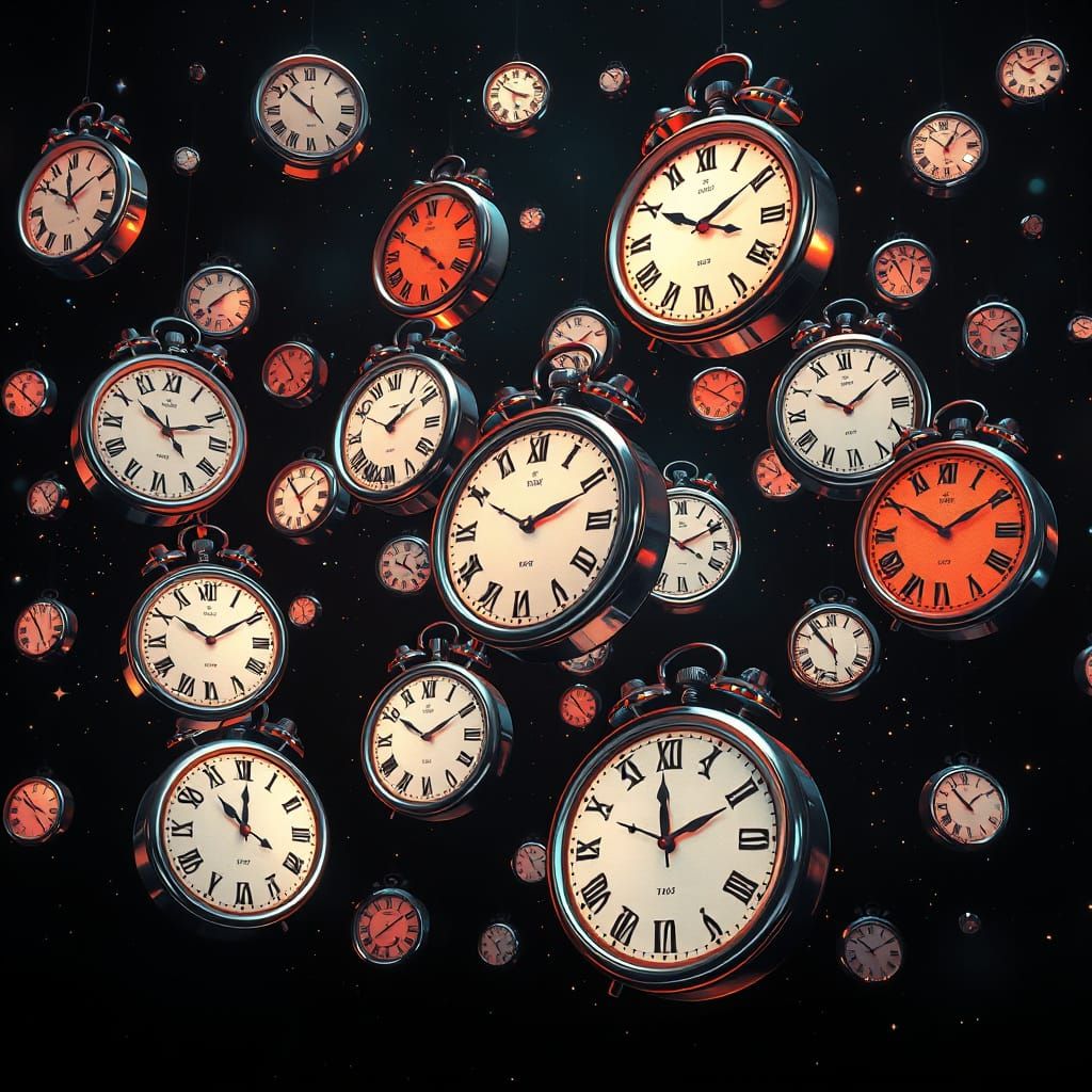 Clocks in Space: A Cyberpunk Time Paradox