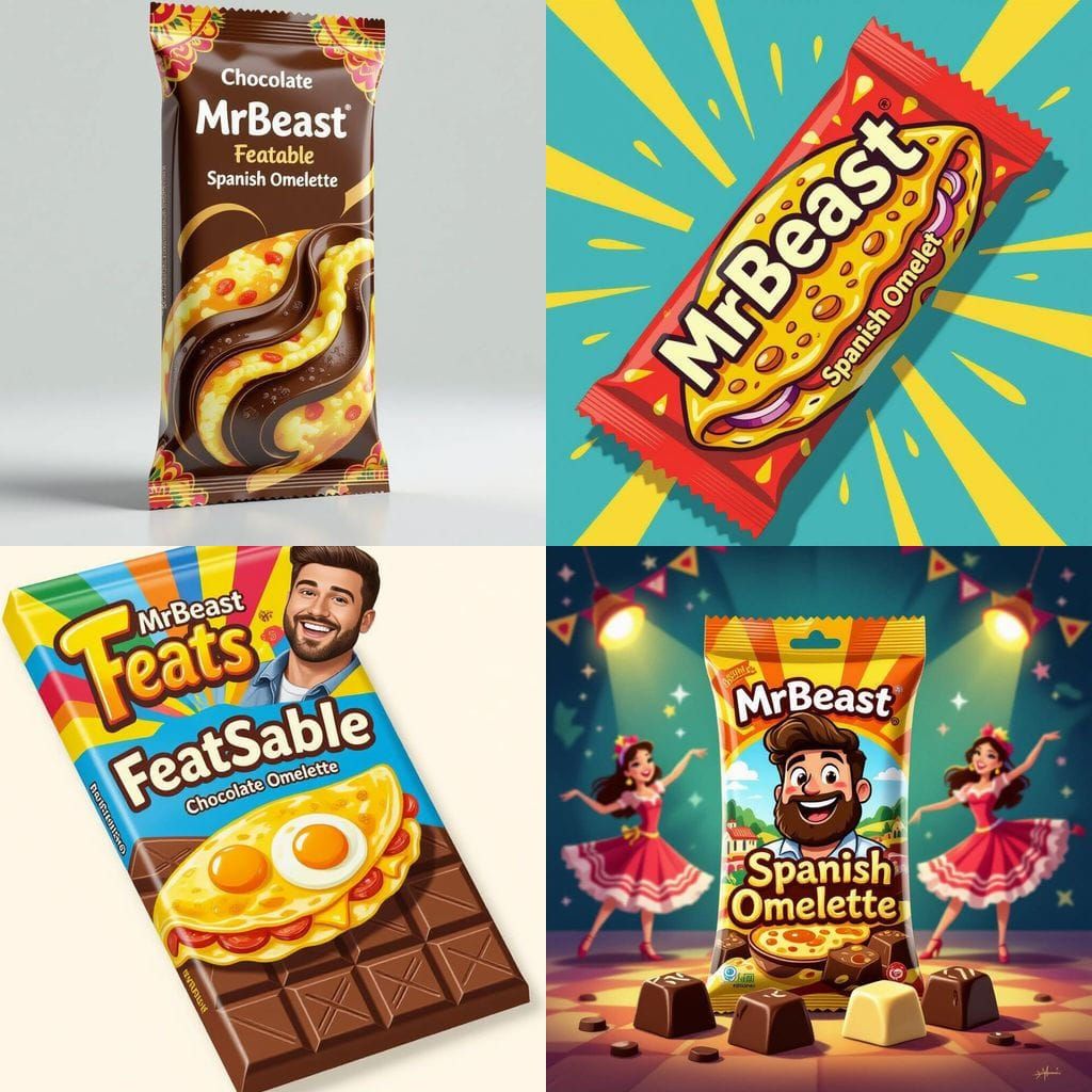 MrBeast Featables Chocolate Spanish Omelette Flavor