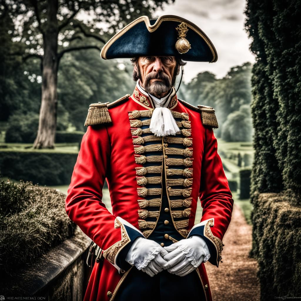 Finest British General Redcoat Uniform in Hyperrealism