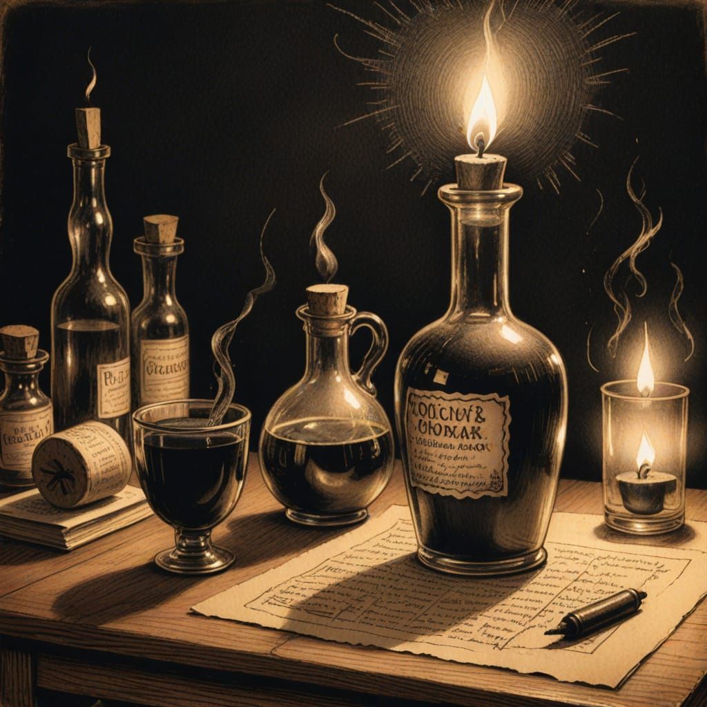 Potion with Funny Label