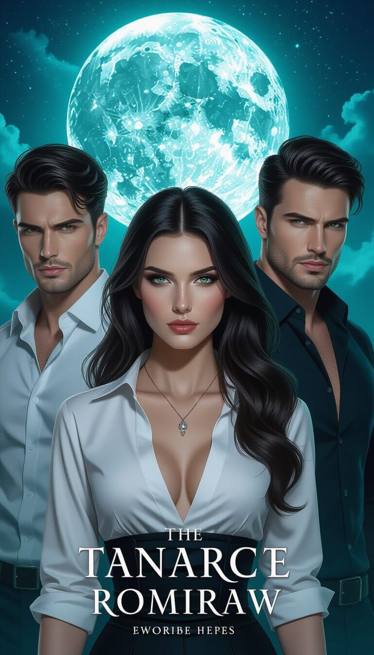 Fantasy Romance Book Cover: Emerald Glow