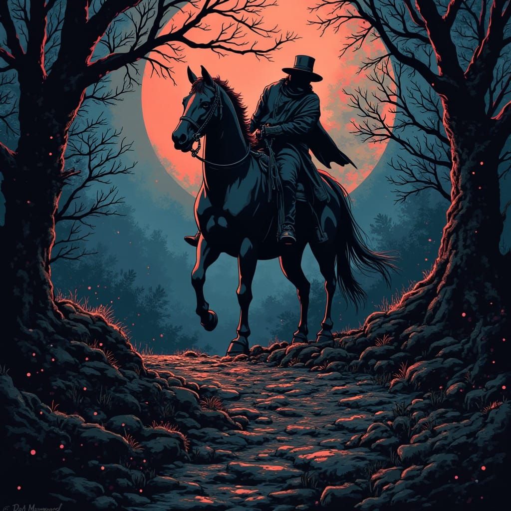 Dark Cyberpunk Cityscape in Grimdark Style