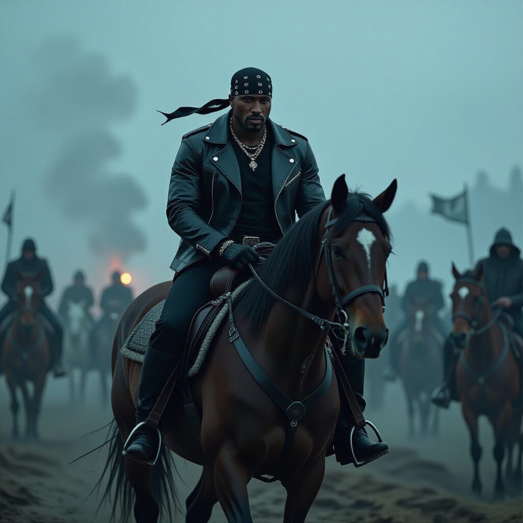 2Pac Rides Through Battlefield in Dramatic Style