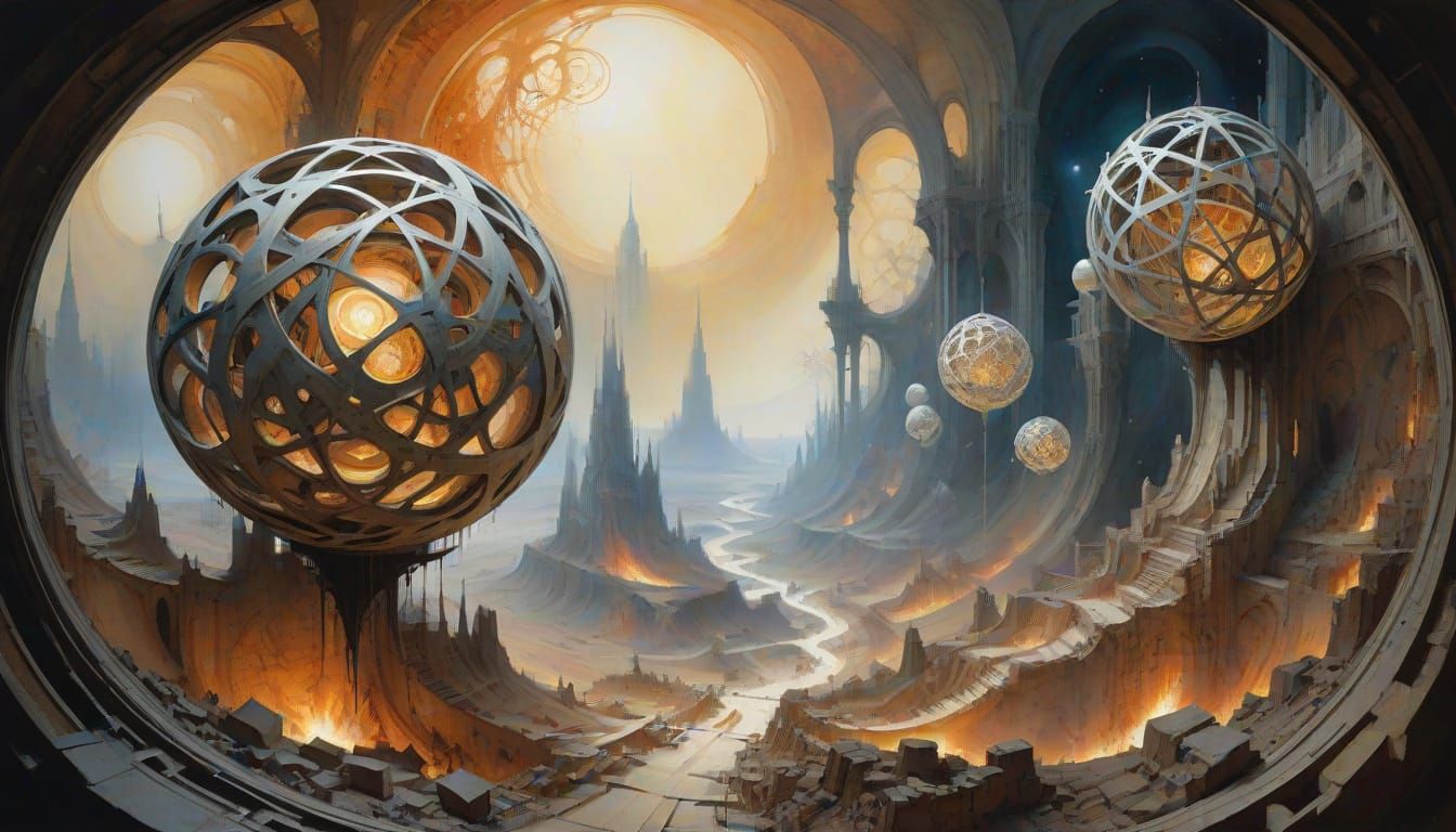 Biblical Apocalypse in Dreamlike Watercolour