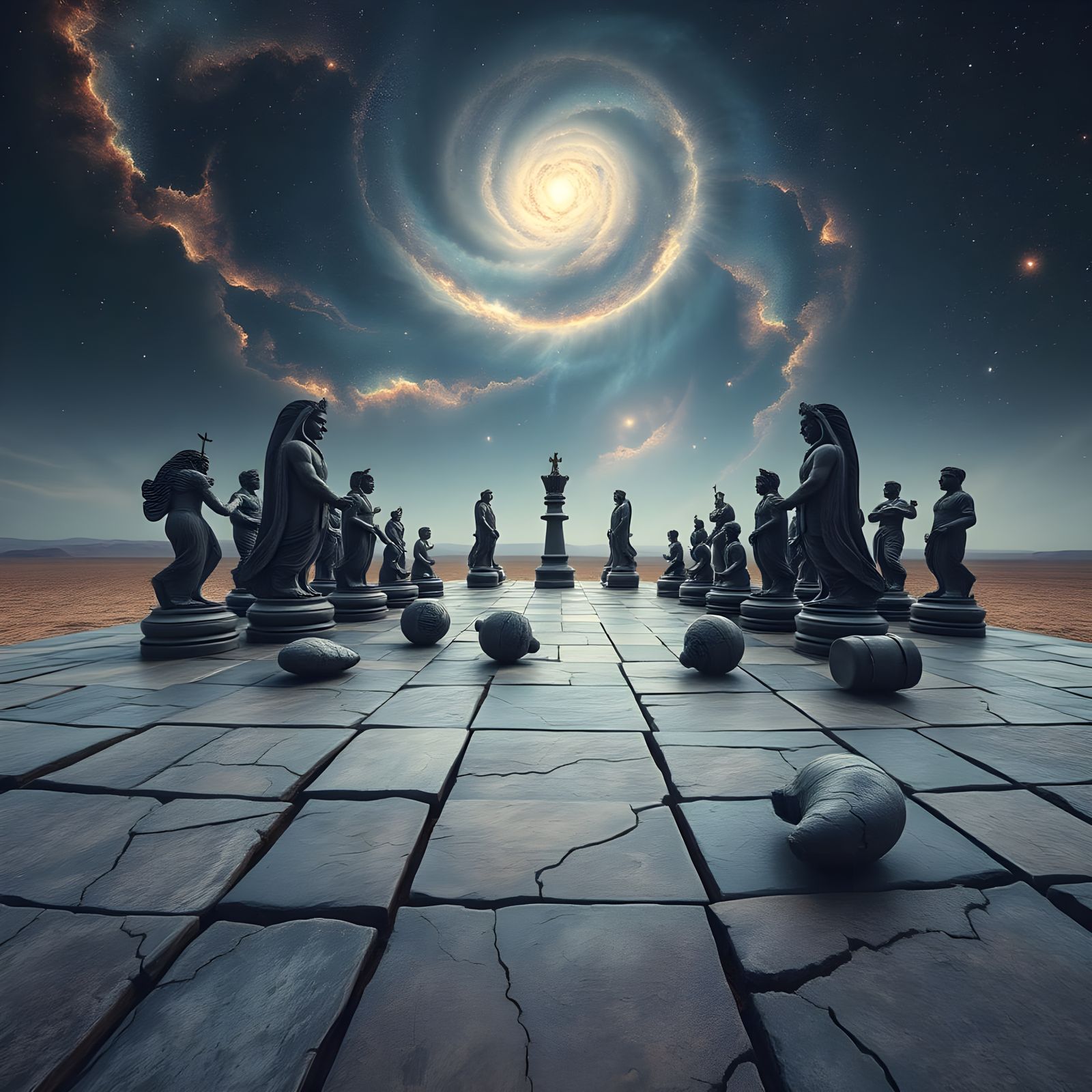 Epic Chessboard of the Gods in a Cosmic Landscape
