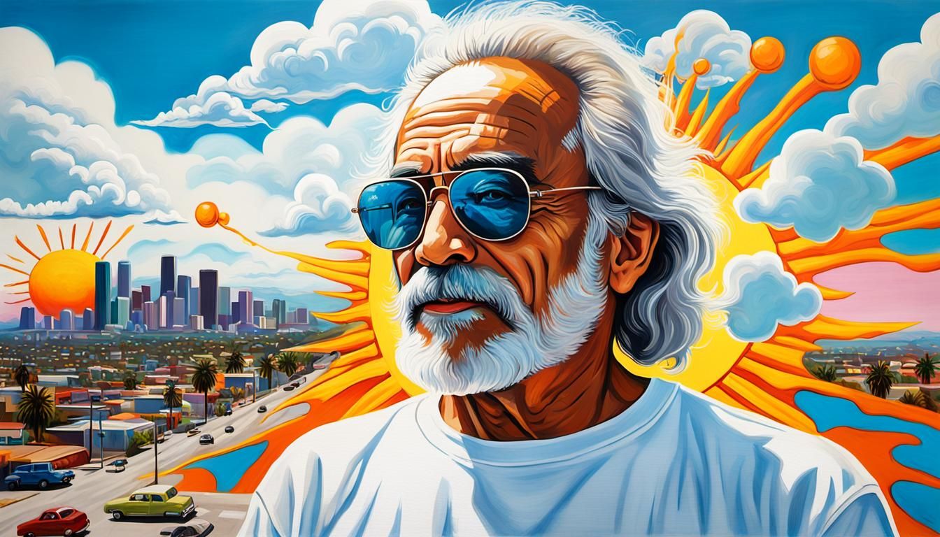 Tommy Chong in Warhol-Style Street Art