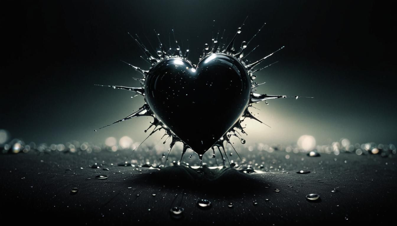 Macro Eye Reflecting Compassion in Art Deco Style