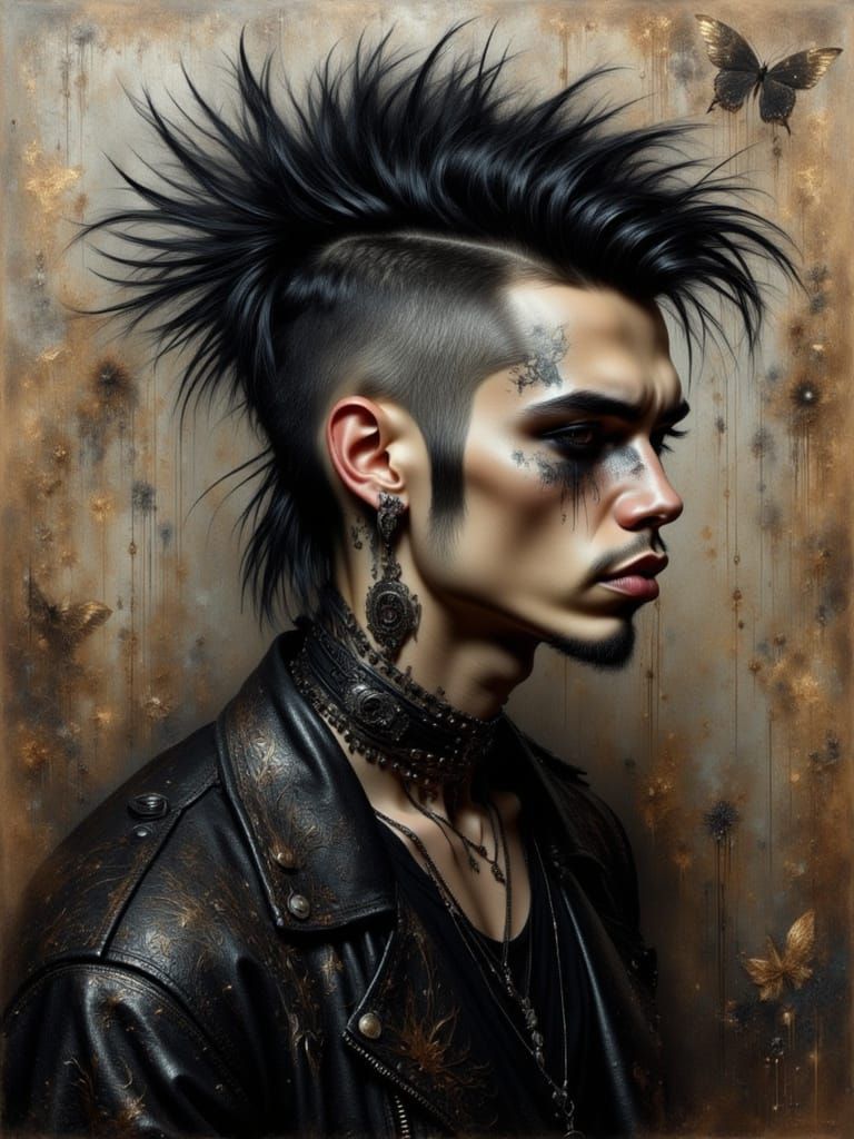 Metalhead Arabic Man in Renaissance Oil Painting