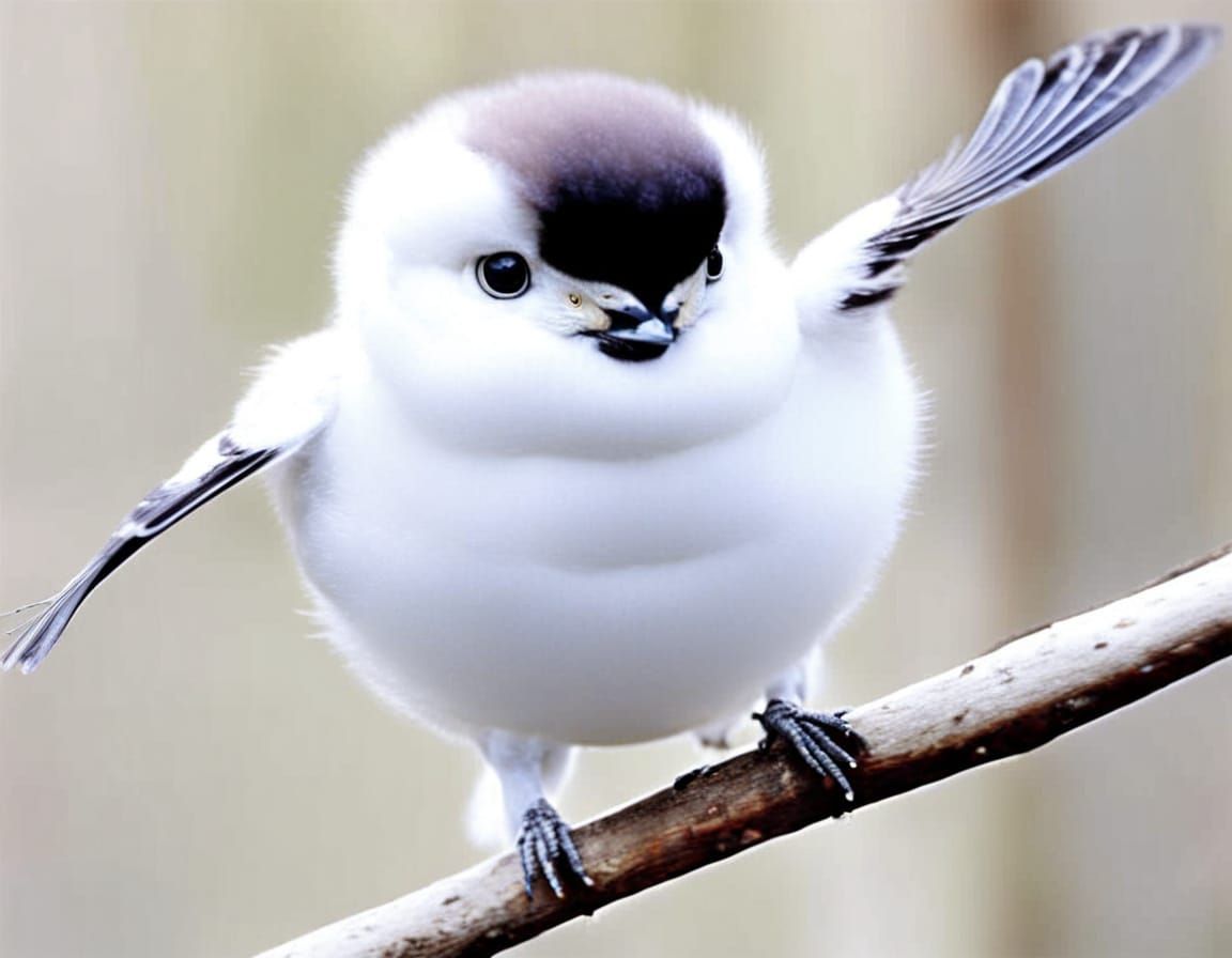 Cute Bird Perched on a Branch