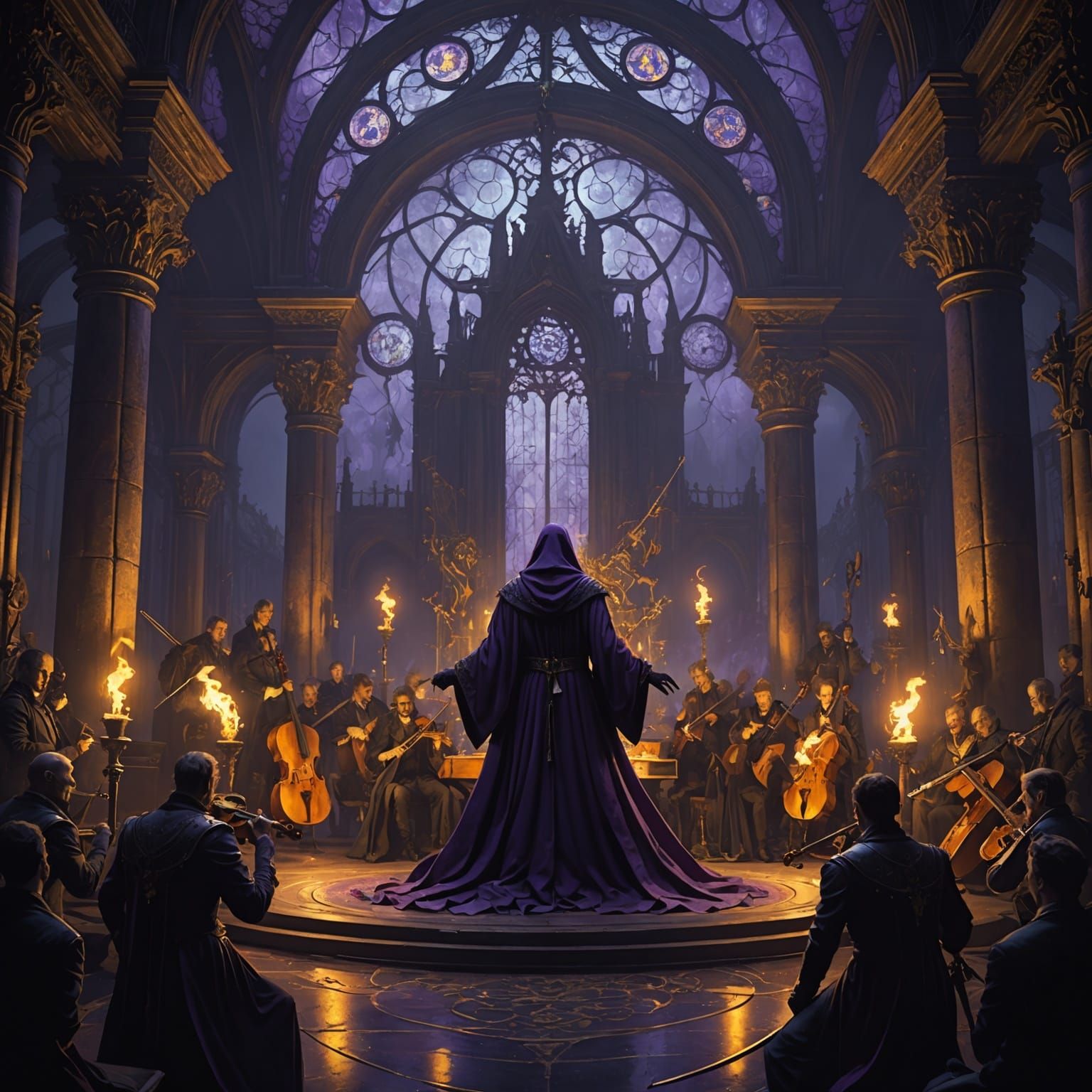 Ghostly Symphony: Dark Fantasy Concept Art