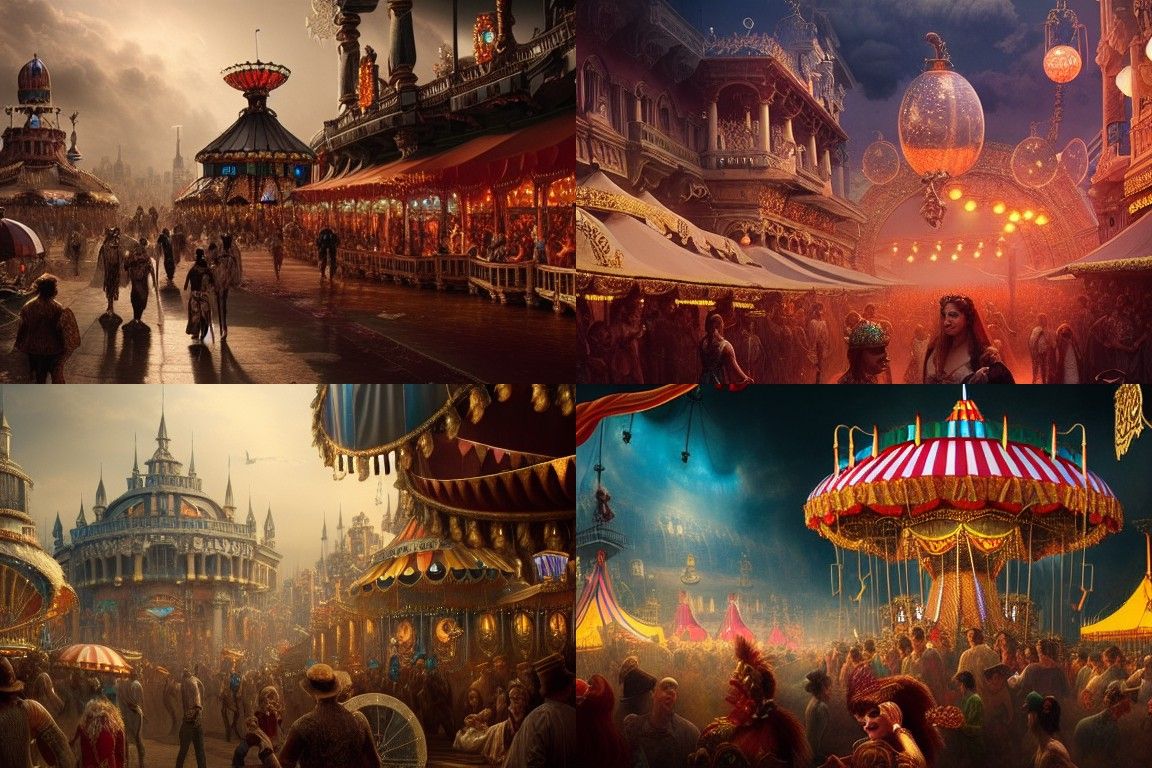 Epic Cinematic Carnival Digital Matte Painting