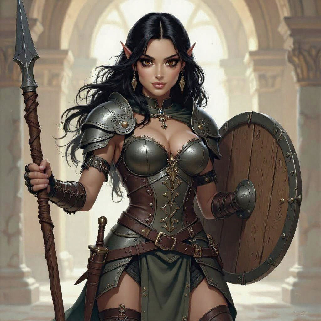 Half-Elf Princess Ready for Adventure