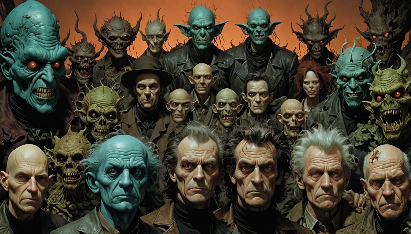 Sinister Character Portrait in Comic Book Style