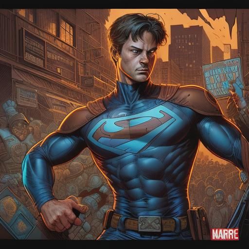 Dynamic Comic Book Art in Mark Brooks Style