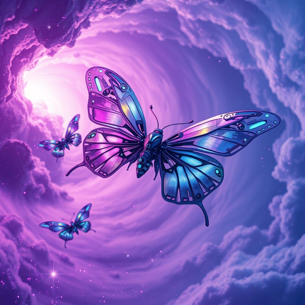 Robotic Butterflies in Cosmic Splendor